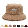 Chapeau de pêcheur unisexe en laine d'agneau et velours style coréen automne/hiver 2023