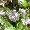 6cm/8cm Clear Christmas Balls Pendant Round Xmas Tree Pendants  Holiday Party Decorations