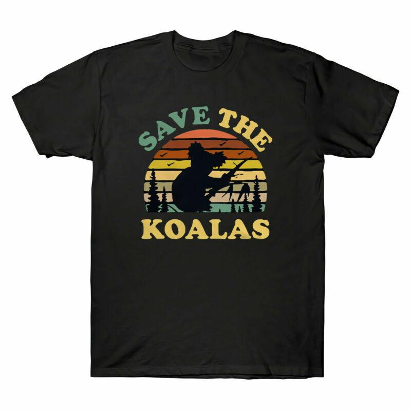 Australia Rare Unisexs Save Shirt Koalas Hills The Vintage Lover For Pray Animal T S