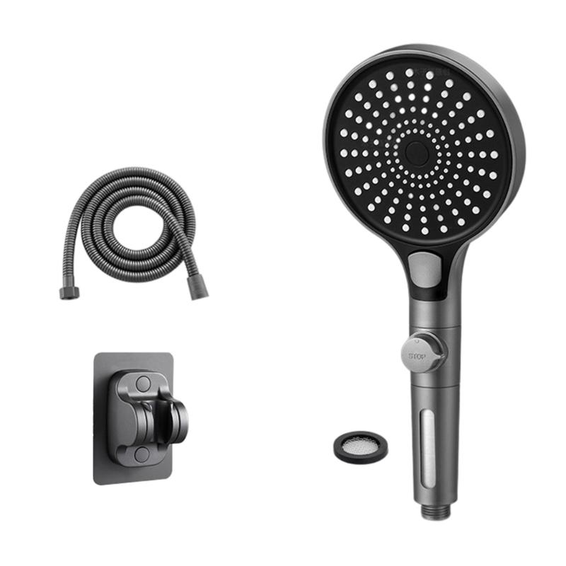 ABS Handheld Shower Head With Triple Sprays Function 130mm Coverage Area Water Filter Systems Bathroom Essential