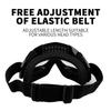 Winddichte Motorradbrille Abnehmbare Gesichtsmaske Bequeme Atmungsaktive Gesichtsbedeckung Perfekt für Motorradabenteuer