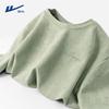 Men's Loose Fit Suede-Feel Short Sleeve T-Shirt