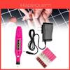 Set Portatile per Trapanino Unghie con Penna Elettrica per Levigatura per Manicure e Rimozione Unghie a Casa