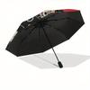 Disney Mickey Mouse, Polka Dots Themed automatic opening and closing folding umbrella, portable - durable, 8-rib umbrella frame, very suitab