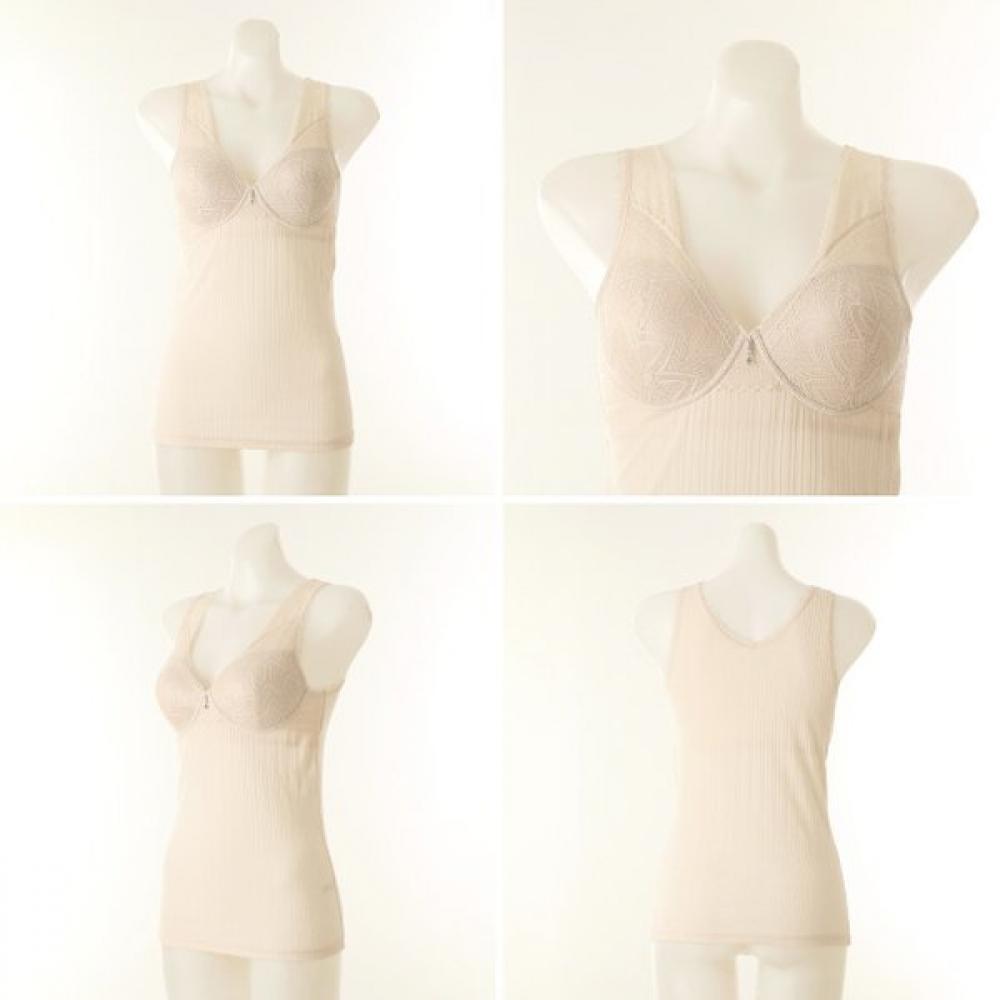 VenuS Women S 100  aSacotton Rib Lace Mold Cup Loungewear Vlgc651r skins/85