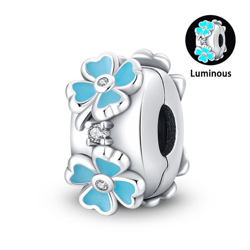 Charm Bead Components Compatible With Pan Copper Metal Firefly Ocean Star Butterfly Glowing Changing Color Trendy Authentic Original Bracelets Do It