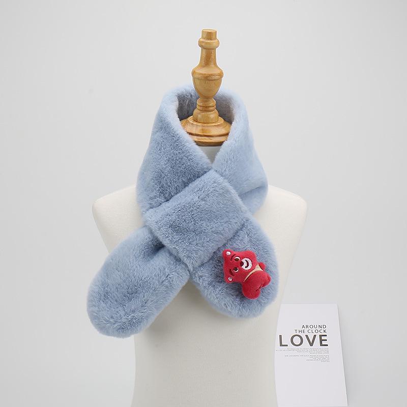 Little Bear Kids  Neck Warmer: Cozy Plush Scarf for Boys & Girls