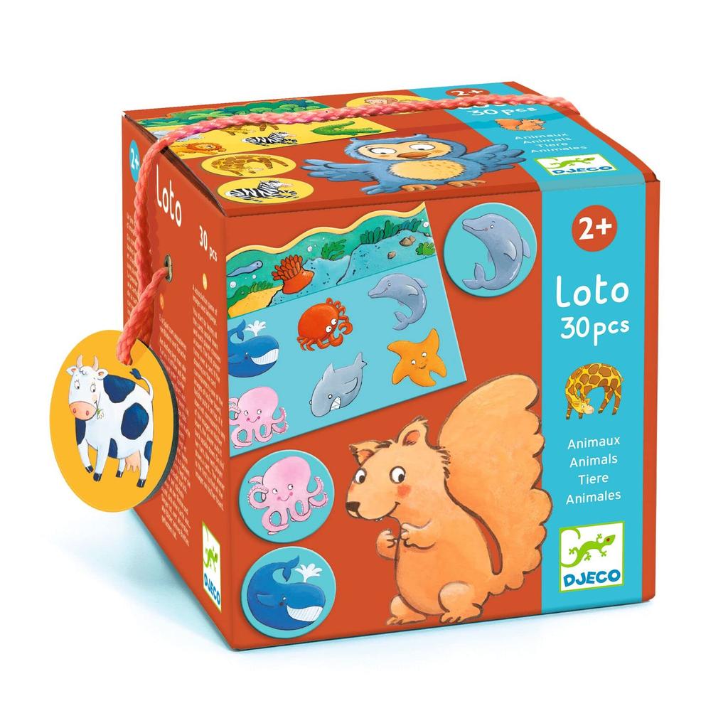 DJECO Jeco Animal Loto Picture Matching Card Game Observation Skills Educational Toy Adult Cute Stylish Montessori Gra Edukacyjna Lotto Zwierzeta 2