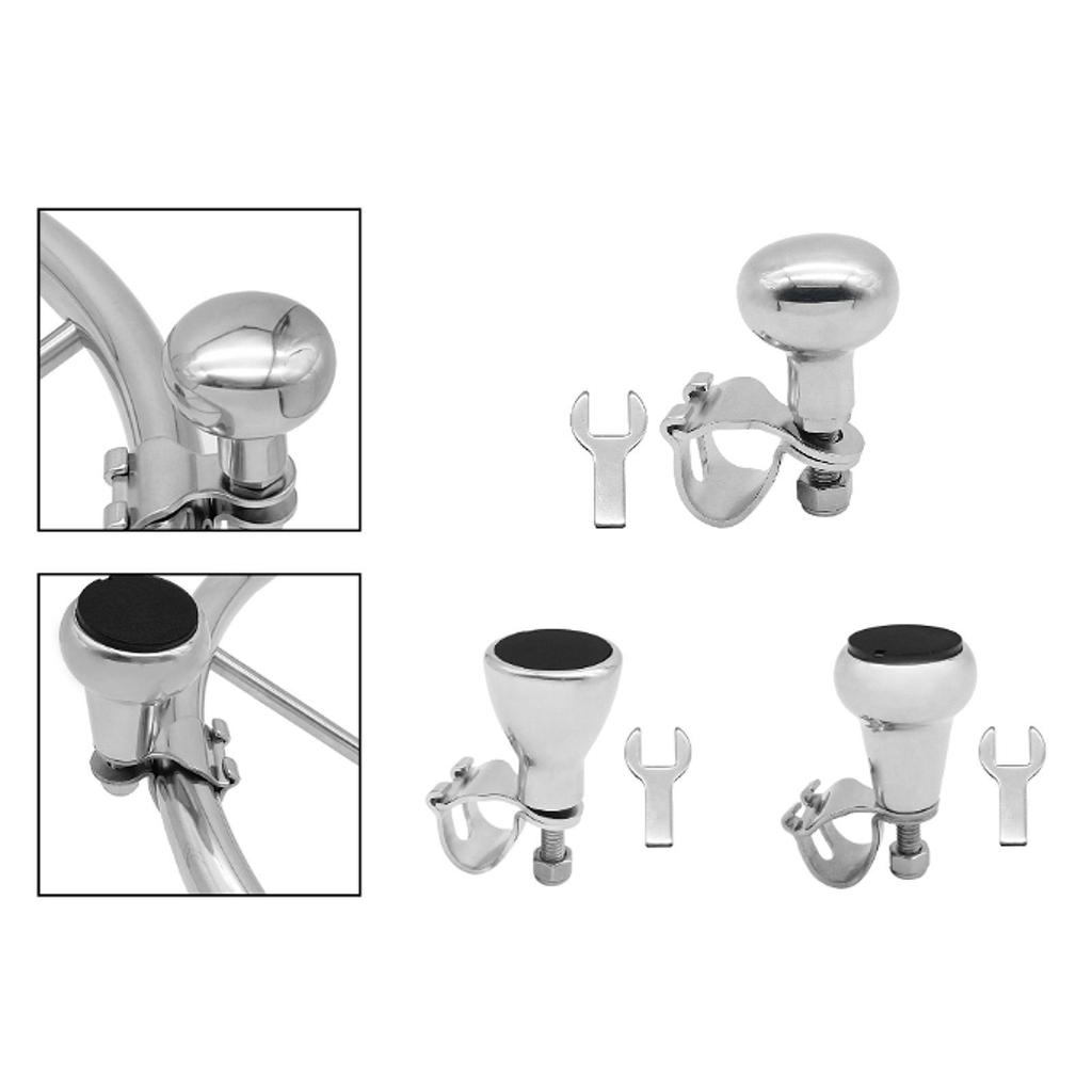 Marine Boat Steering Wheel Knob Aluminum with Wrench Sturdy Maneuvering Knob