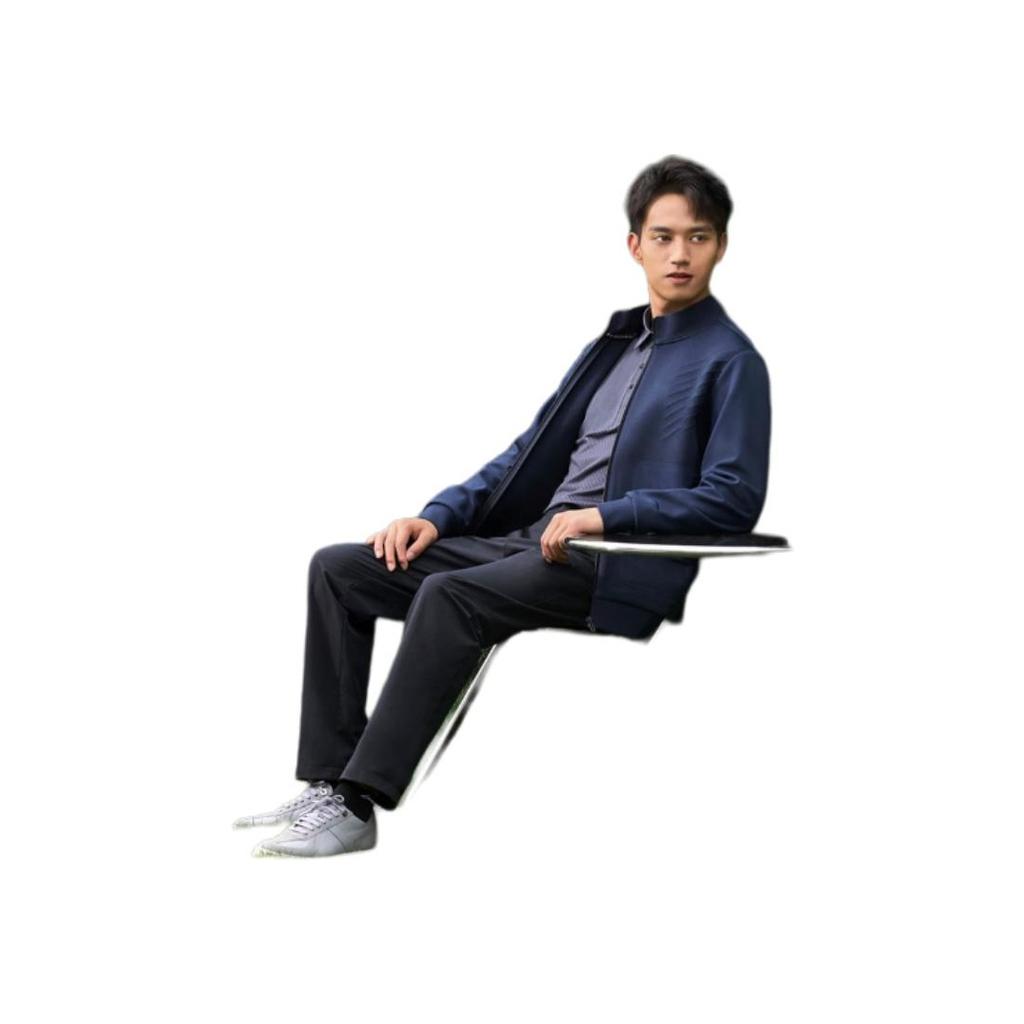 Li Ning Training Series Solid Color Water-Resistant Straight-Leg Casual Pants Men bottoms Camel-Gray AYKT705-2