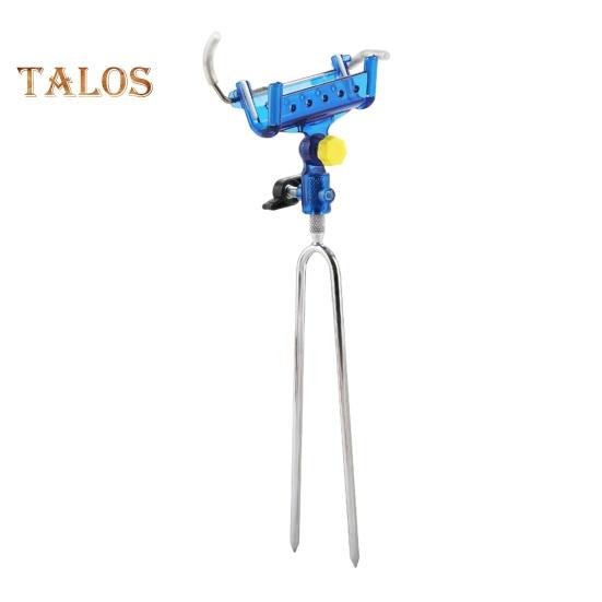 

Самоблокирующийся держатель для удочки, регулируемый легкий, прочный, опора для удочки в море, шип для крепления на земле, аксессуары для рыбалки на открытом воздухе синий