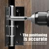 7Pcs Window Hinge Hole Opener for Woodwork Hexagonal Handle Position Irregular Drilling Tool Hinge Drill Set