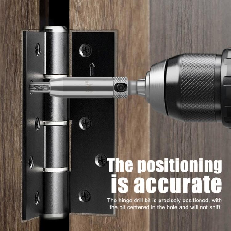 7Pcs Window Hinge Hole Opener for Woodwork Hexagonal Handle Position Irregular Drilling Tool Hinge Drill Set
