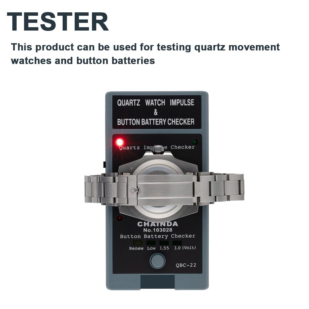 Portable Watch Repairing Tool Quartz Watch Detector Compact Button Battery Checker Quartz Impulse