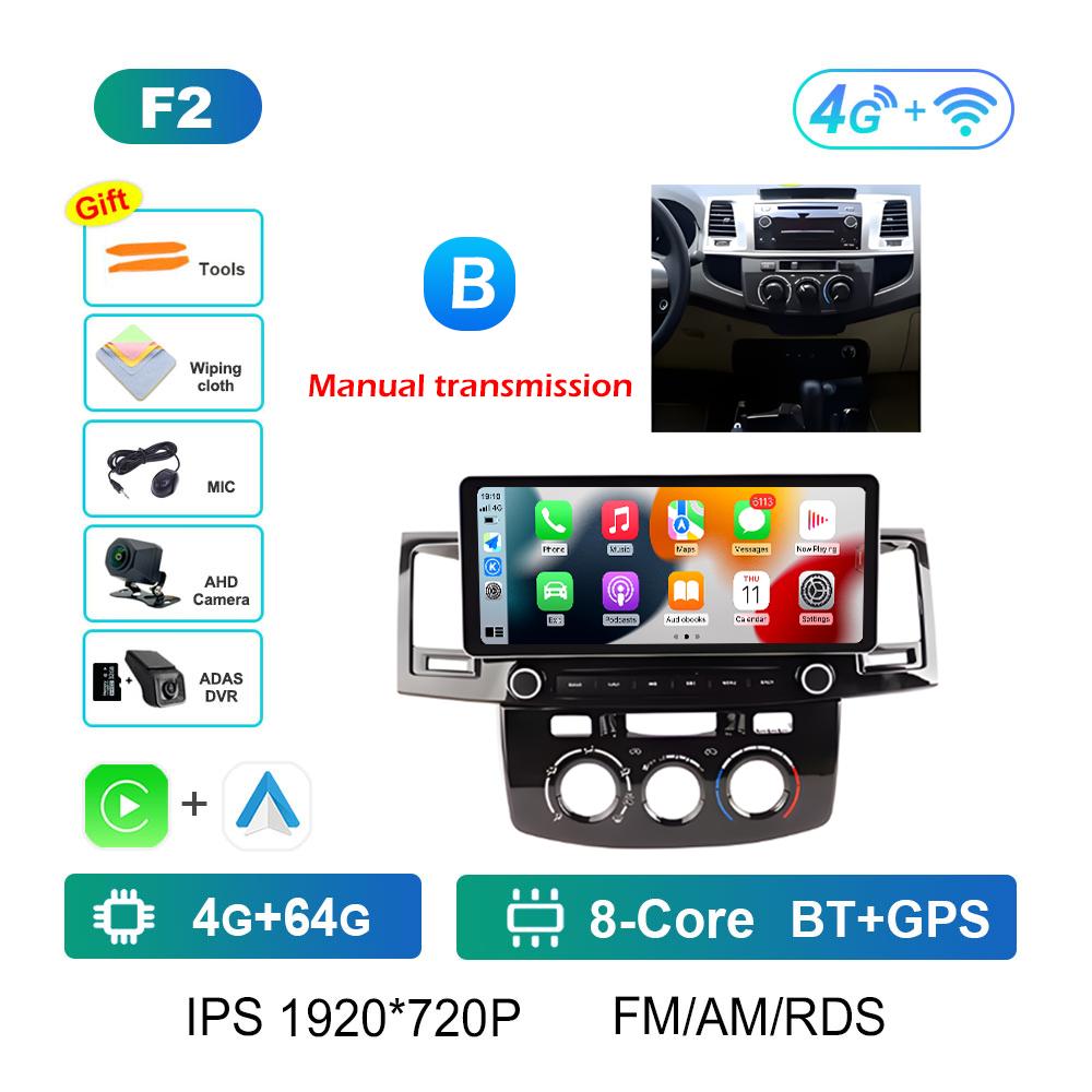 For Toyota Hilux 2005 2006 2007 2008 - 2014 Car Video Radio Multimedia Player Android Smart System Navigation GPS Bluetooth WIFI