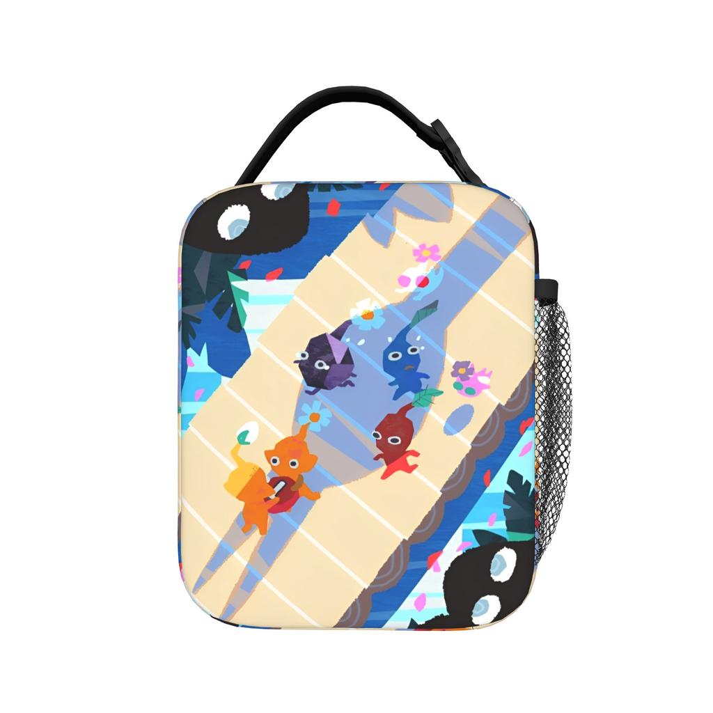 Pikmins 4 Sacs à Lunch Isothermes Portables Contenant Repas Sac Glacière Sac Fourre-tout Boîte à Lunch Travail Voyage Fille Garçon