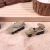 4Pcs/Set 1/144 Soviet Bm21 Hail Rocket Launcher Italy Centaur B1 Tank 4D Steel Ball Military Model Sliding Toy