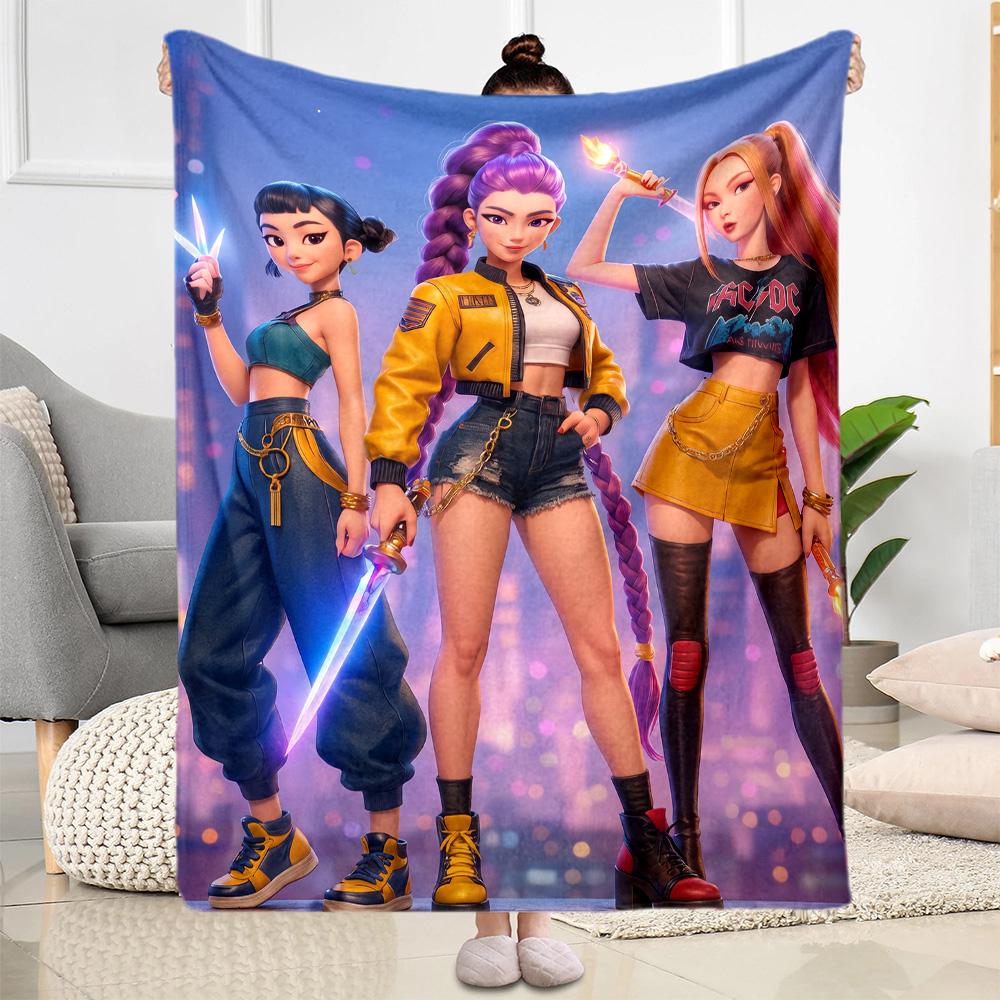 Music Fashion Fusion Blanket Soft & Cozy Suitable for Couch Bedding Office Four Seasons Universal Digital Print