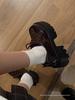Women's 2024 Black Patent Leather Round Toe Lace-Up Shoes - British Style, Thick Sole, Mid-Heel for Autumn