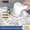 Multi-Functional Wireless Electric Cleaning Brush for Kitchen, Bathroom, and Household Use