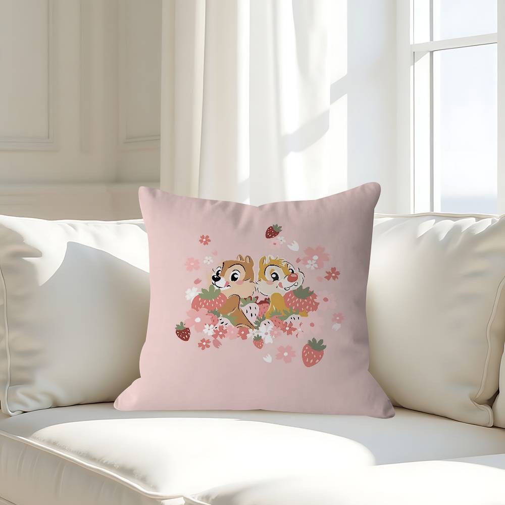 

CUTE Chip And D-Dale Pillow Gifts Home Office Furnishings Bedroom Sofa Car Cushion Cover Case 45x45cm 16x16Inch