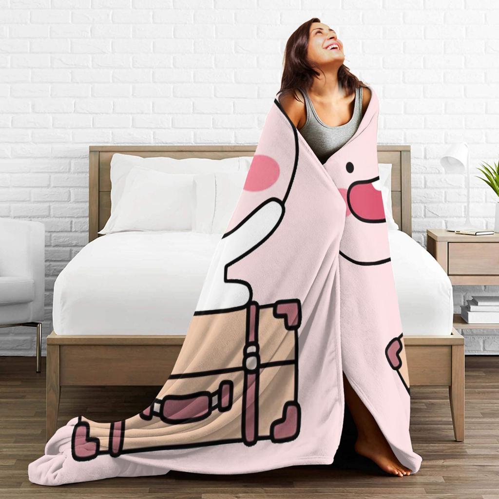 Travel Baby Apeach Knitted Blankets K-Kakaos F-Friends Flannel Throw Blanket Bedding Couch Decoration Soft Warm Bedspreads,