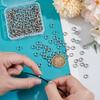 200Pcs Ring 304 Stainless Steel Spacer Beads, Metal Findings for Jewelry Making Supplies, Stainless Steel Color, 8x2.5mm, Hole: 5mm