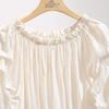 Women's Off-Shoulder Ruffled Chiffon Blouse