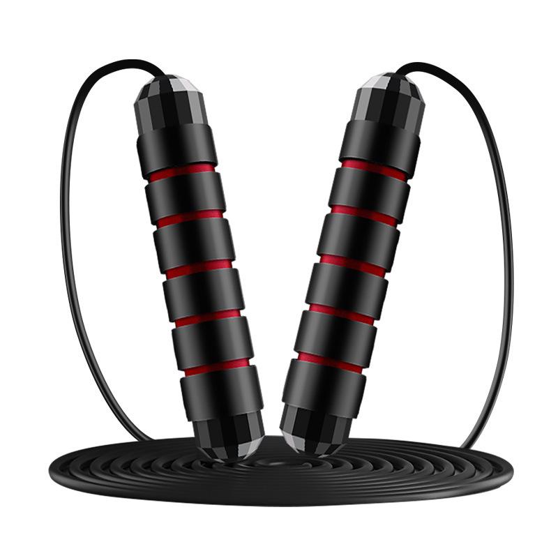 Adjustable Weighted Steel Jump Rope for Adult Fitness with Bearings