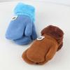 Winter Hanging Neck Soft Cute Kids Gloves Knitted Mittens Thick Warm