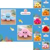 Cute And Colorful Reversible Octopus Plush Doll Perfect For Kids Birthdays And Gifts