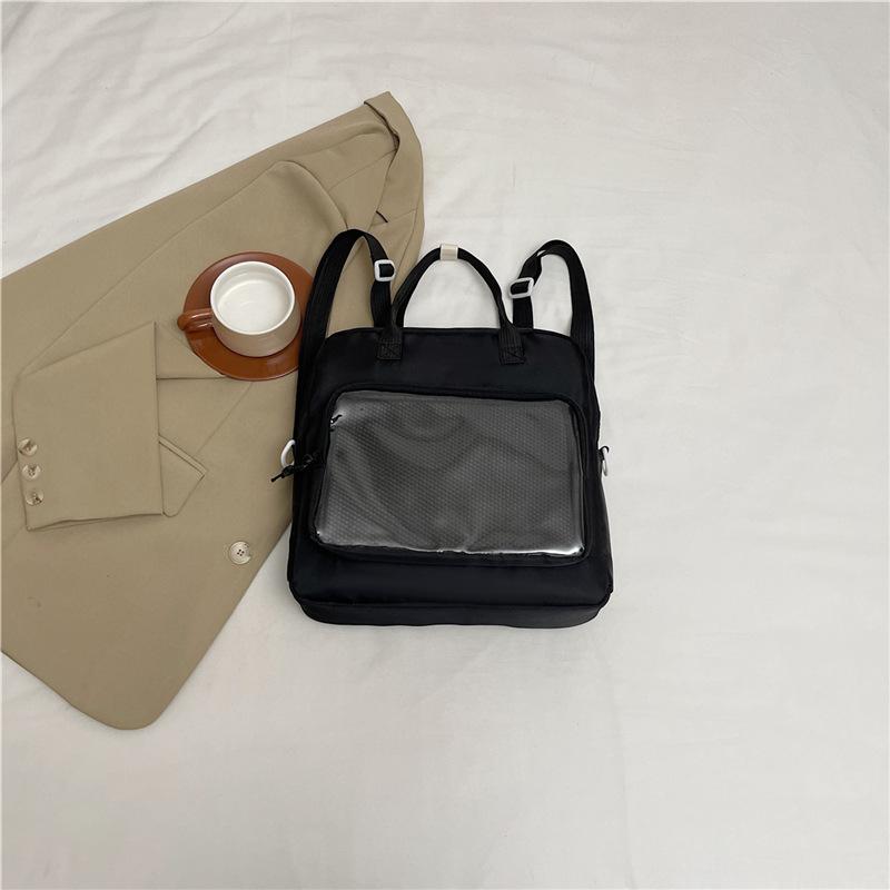 

Transparent messenger bag Daily transparent baby bag One shoulder Double shoulder Multi-purpose backpack Large capacity campus bag