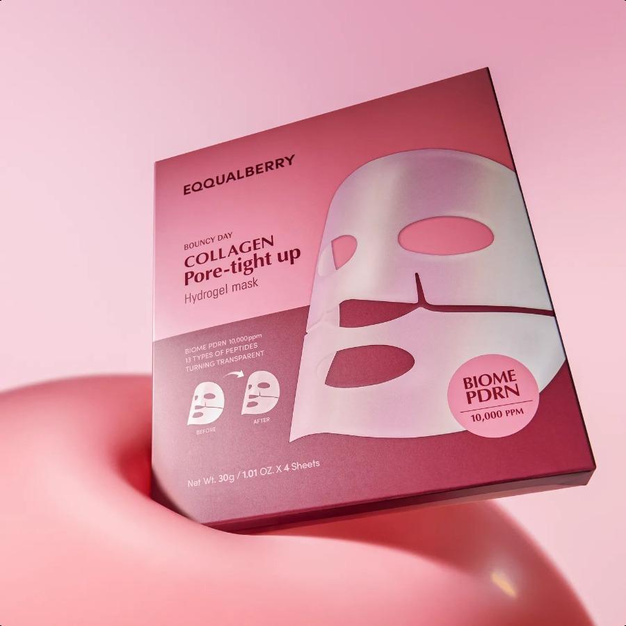 EQQUALBERRY Collagen Pore Tight up Hydrogel Mask 4P Mask 4P
