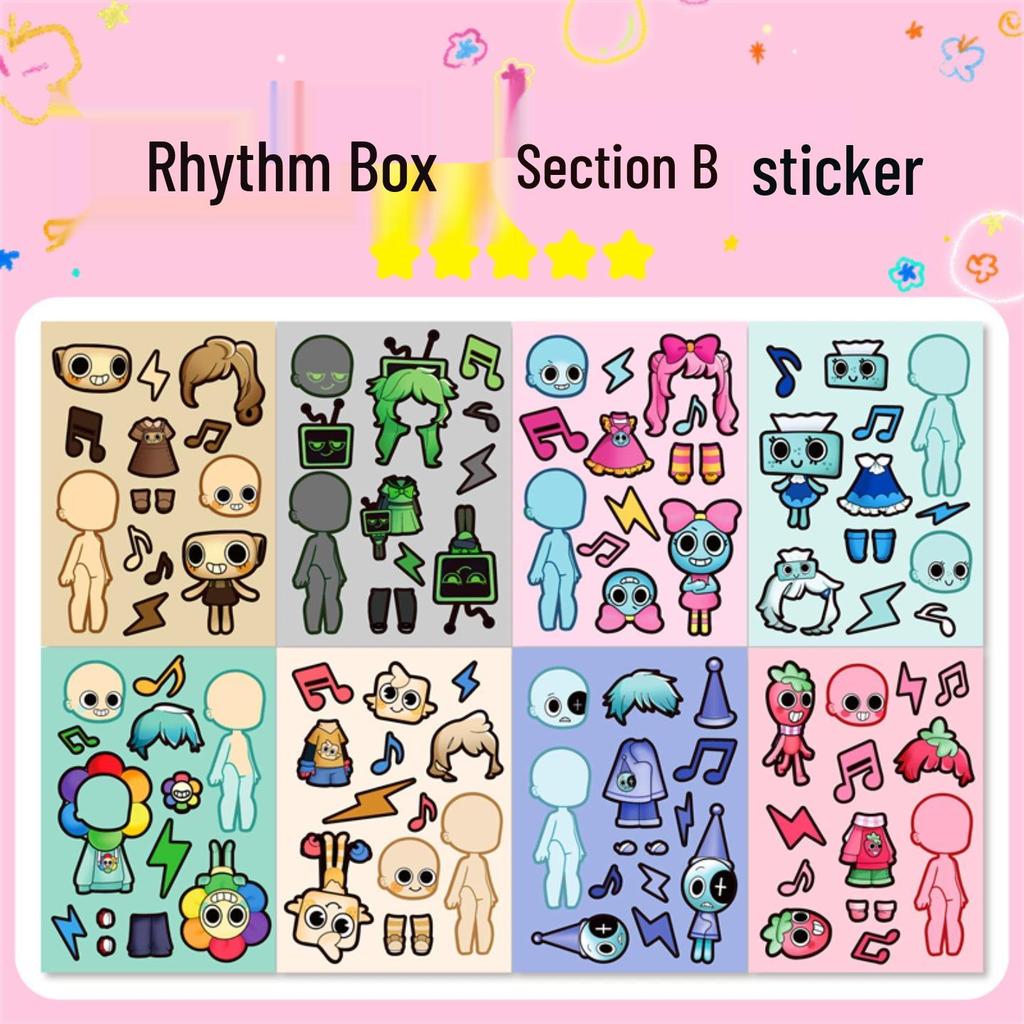 Moe Princess Reusable Dress-Up Stickers for Girls - High-Value Cartoon Playset