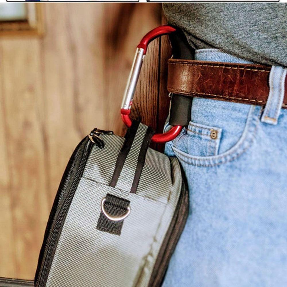 2Pcs D-Ring Baby Stroller Hook Sponge Handle Carriage Hanger Shopping Bag Clip Hooks  for Outdoor