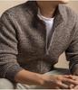 Men's High-Quality Winter Wool Chunky Knit Sweater - Anti-Pilling, Thick, Zipper Base Layer