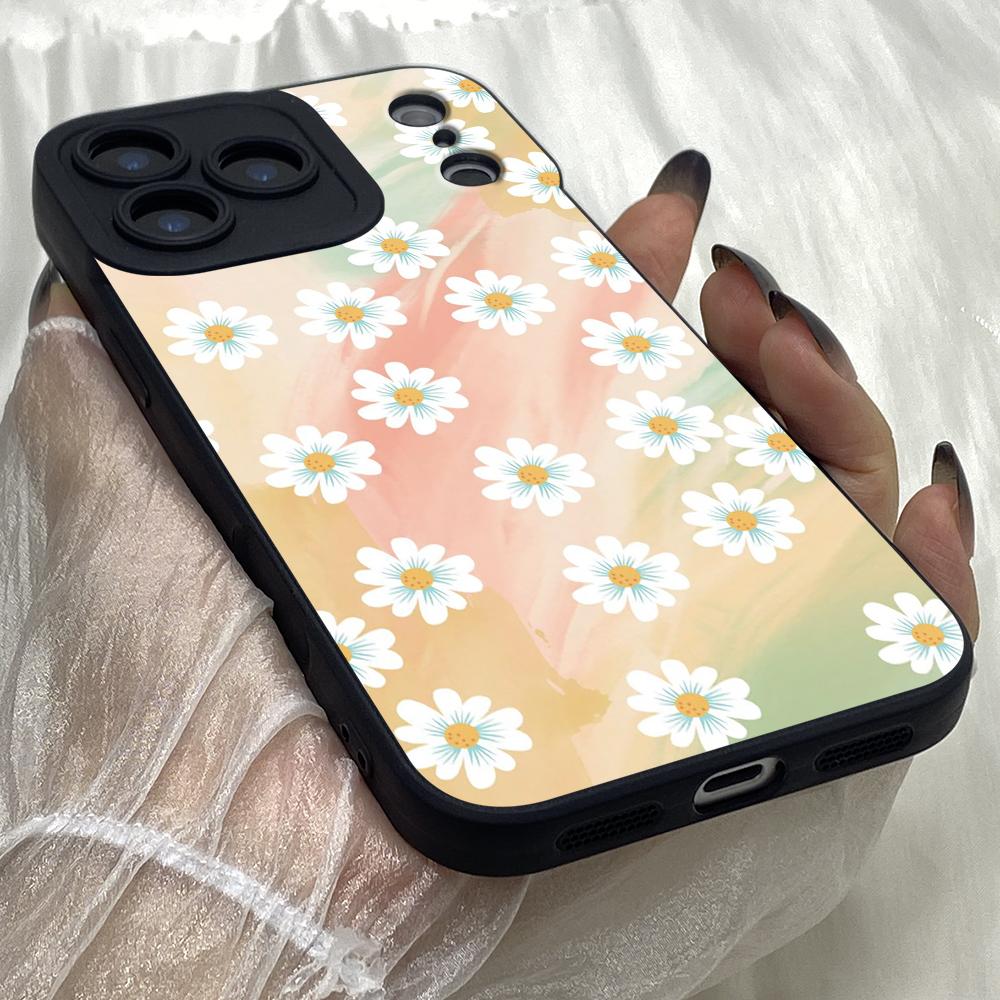 M425 Awesome Peaceminusone Daisy Art Angel Eyes Soft Phone Case for iPhone Samsung Galaxy Xiaomi Rdemi Huawei Honor Infinix Realme OPPO Vivo All Model