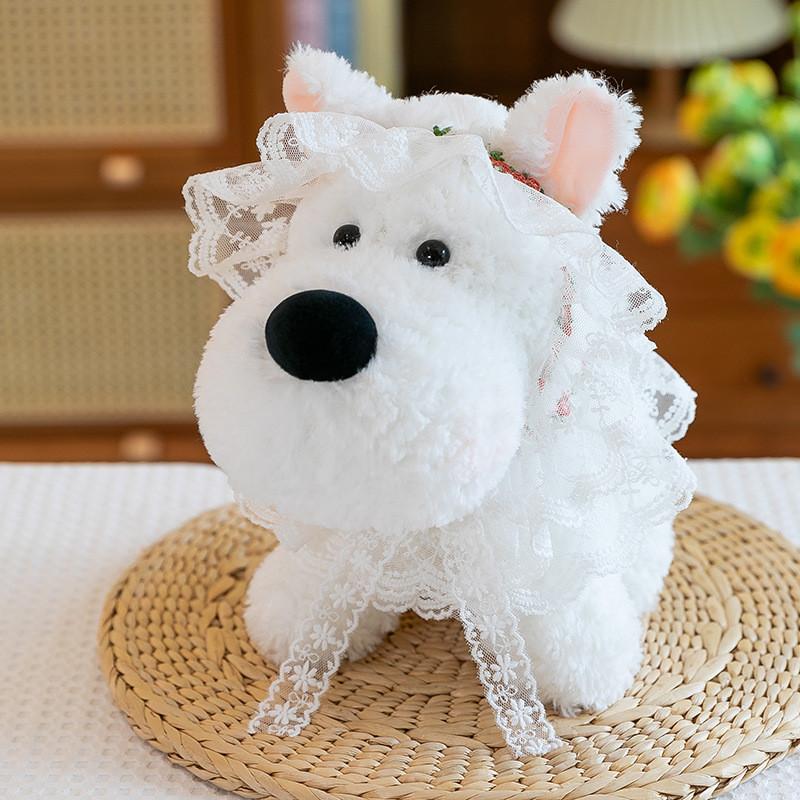 Highland Dog West Plush Doll With Realistic Design Fluffy Healing Doll Cotton Pp