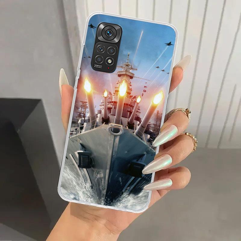 Military Aircraft Warship Fighter Phone Case for Xiaomi Redmi Note 15 14 14S 13 12S 12 Pro 11S 11 Plus 11T 11E 10S Soft Funda Pr