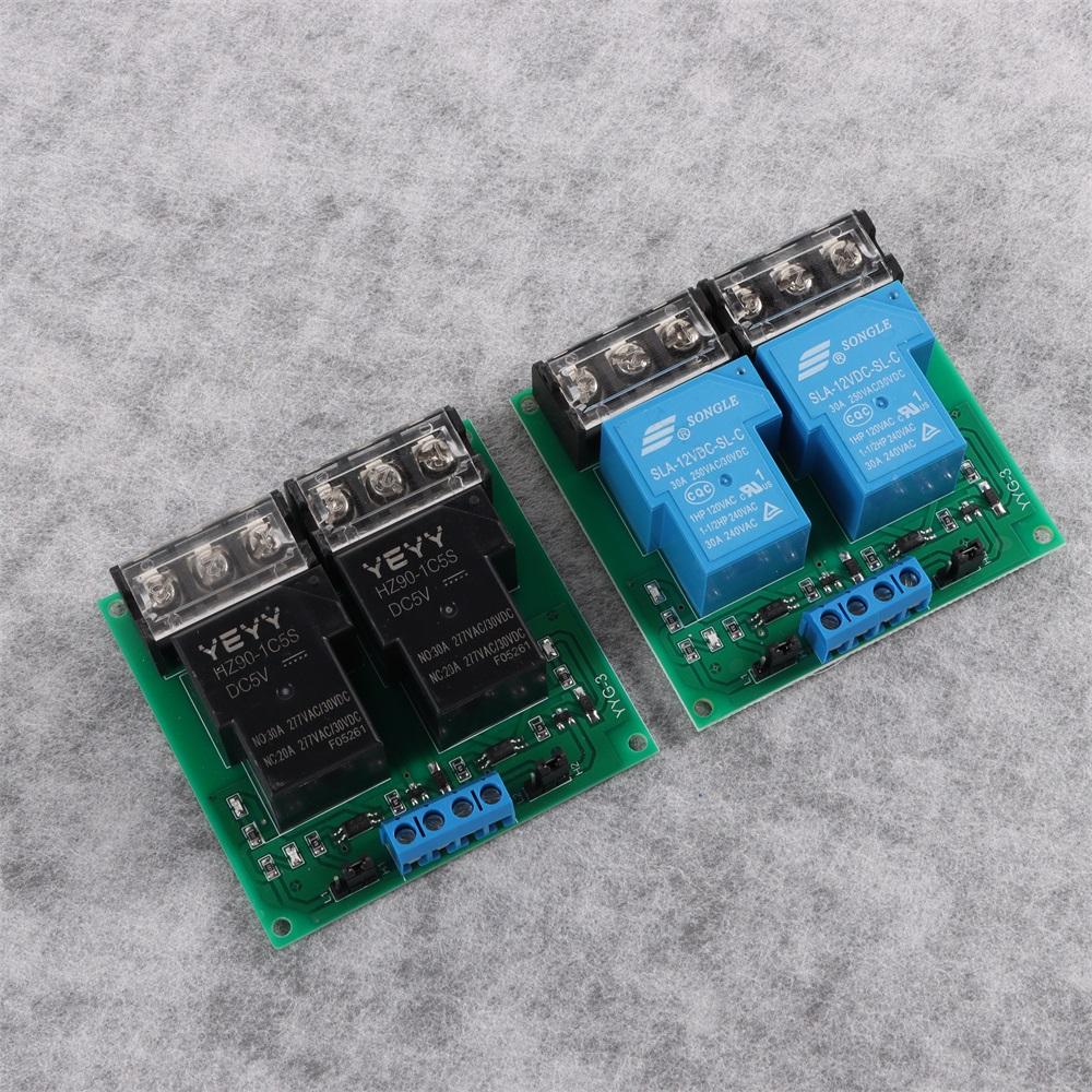 YYG-3 Two Way Relay Module 30A 30A Relay Module High Power Relay Module  Electronic Projects