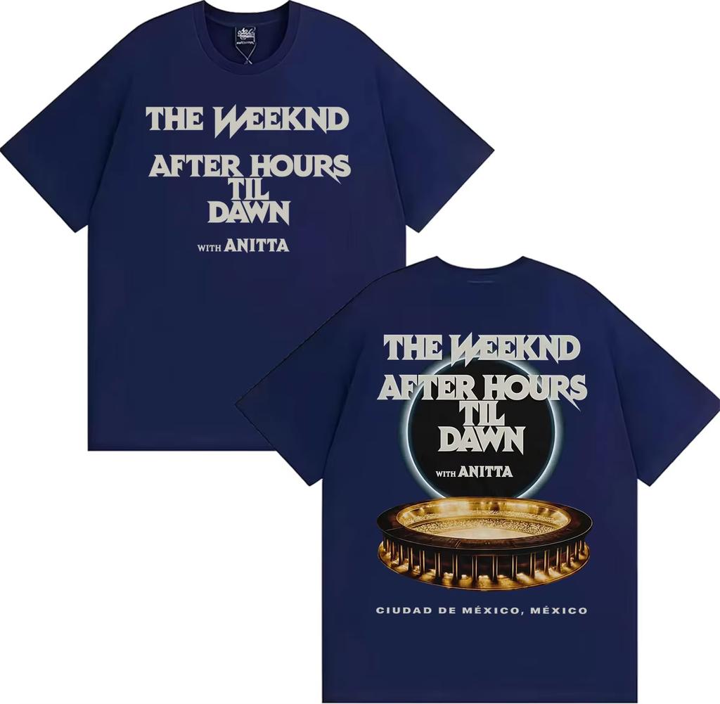 The Weeknd 2026 After Hours Til Dawn Tour Unisexs Unisexs Retro Gothic Street Style Summer Loose Top Unisex And Unisex TShirt