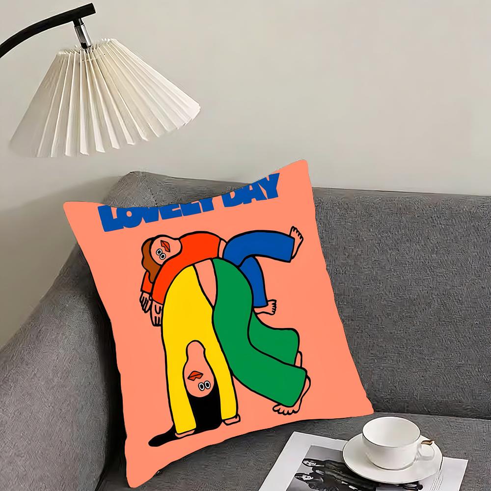 

Such a warm hug creativity Cushion Cover Reversible Plush Pillow Cover – For car, sofa, bedroom, perfect as a gift. 12x12Inch