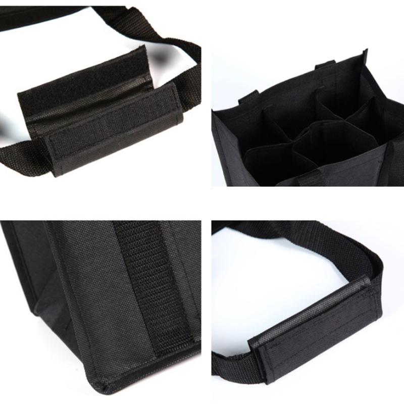 Unzerbrechliche 6 Flaschenträger Tasche Umweltfreundliches Vlies Ergonomischer Griff Getränketräger Tasche für Reise Lagerung