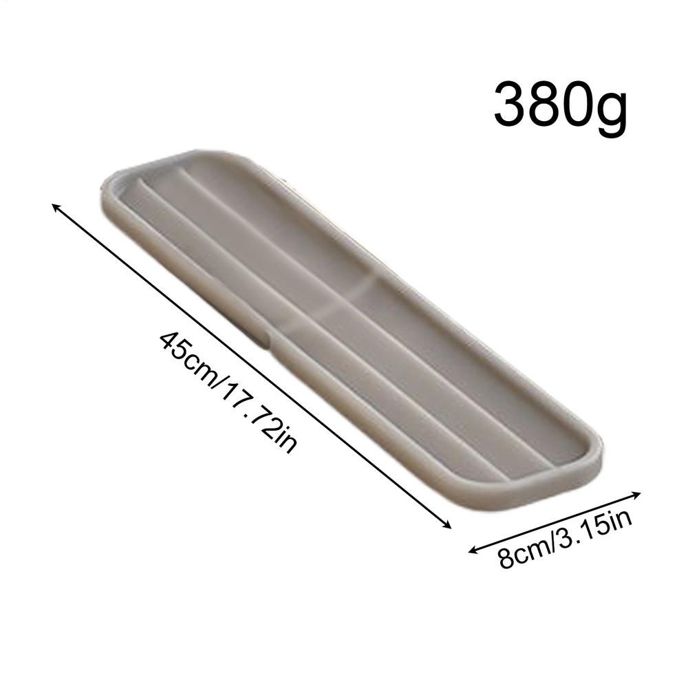 Silicone Dish Drying Mat Heat Resistant Pad 17.7 X 3 Inch Utensil Rest For Kitchen Home Counter Stove Baking Cutting Board