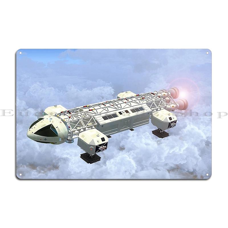Space Eagle Transporter Sketch Metal Plaque Printing Iron Mural Club Bar Customize Tin Sign Poster