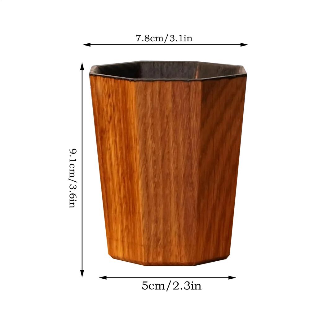 

Wooden Whiskey Cup Vintage Coffee Mug Tumbler Shape Cocktail Cups Oak Wood Drinking Glass for Men s Birthday Gifts OTHER білий