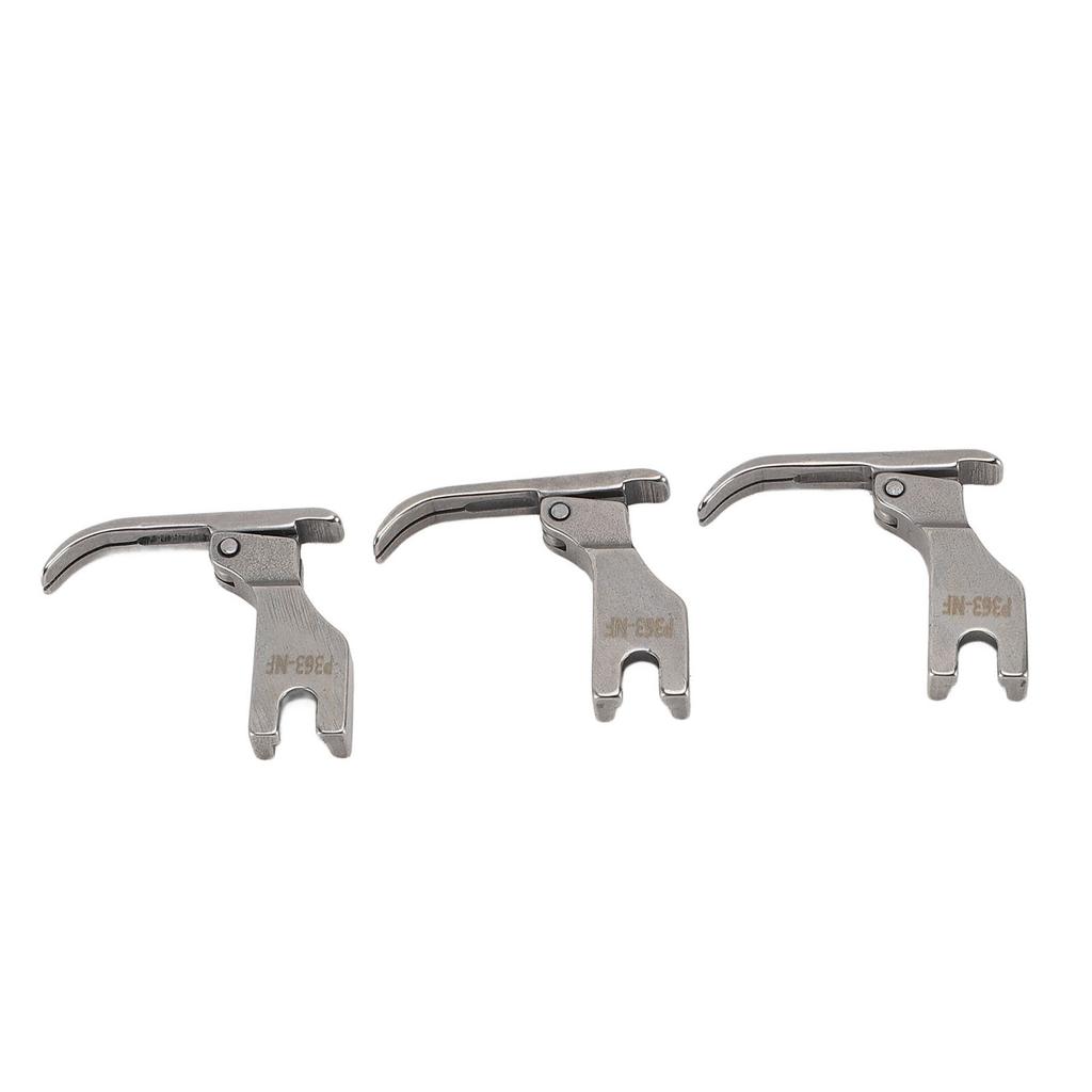 3PCS Zipper Toothpick Presser Foot Lengthened Steel Flat Bed Presser Foot for Industrial Sewing Machine