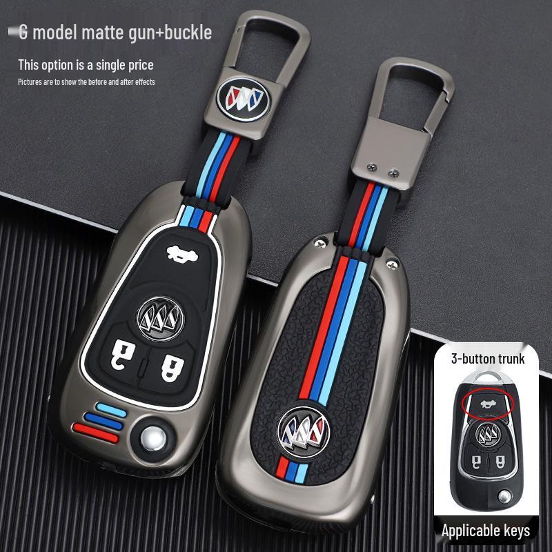 Buick Key Case for Modified Folding Keys: Compatible with Yinglang GT/XT, Junyue, Junwei, Kaiyue Models.