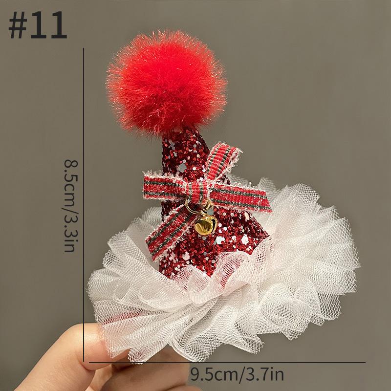 Christmas Hair Clip Christmas Tree Hat Santa Claus Cosplay Headband Xmas Hairband Festival Photograph Props Hair Accessories
