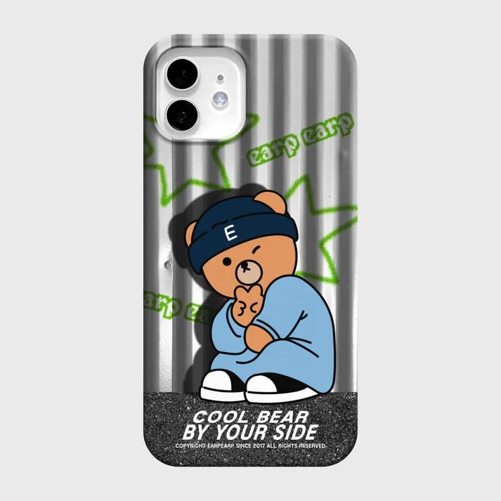 Luxus Clmj Koreanisches INS Coole Katze Handyhülle für iPhone 17 16 15 14 13 12 11 Pro Max X XS XR Plus Air Glänzende Folie Harte PC-Abdeckung